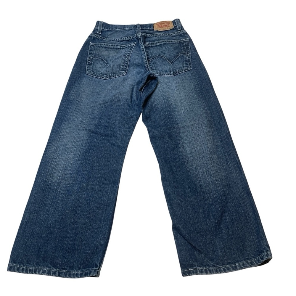 Levi’s 569 Loose Straight Dark Wash Blue Denim Jeans 100% Cotton Boys Size 12